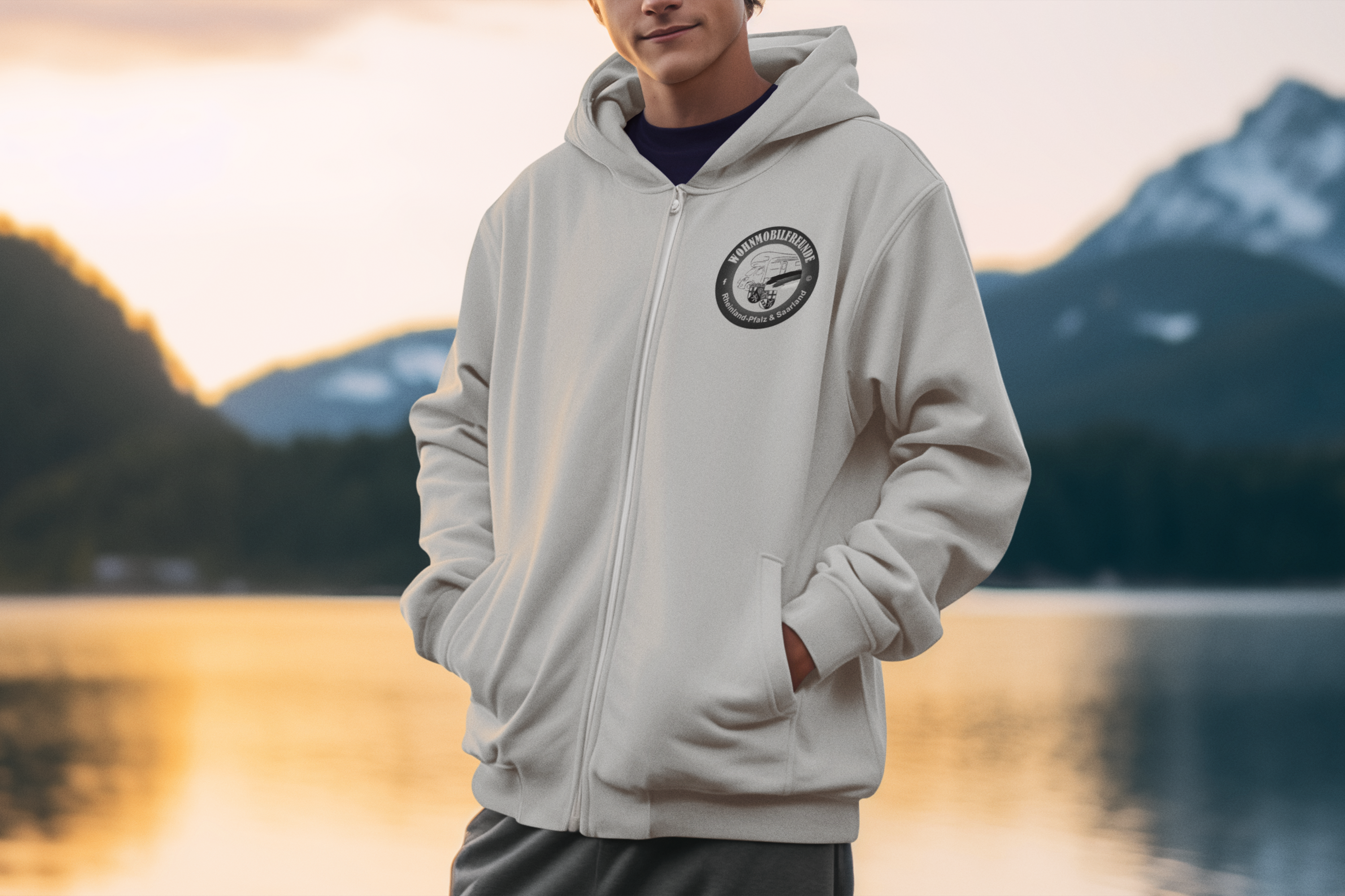 Hoodie-Jacke Wohnmobilfreunde Rheinland-Pfalz u. Saarland