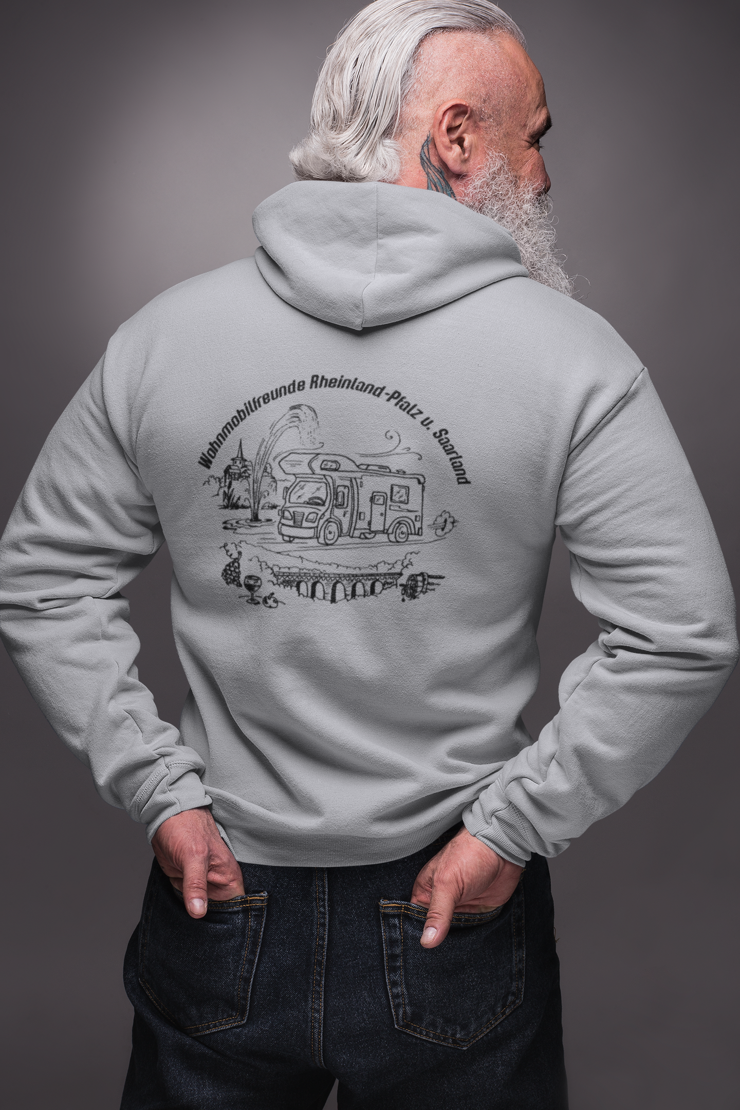 Hoodie-Jacke Wohnmobilfreunde Rheinland-Pfalz u. Saarland